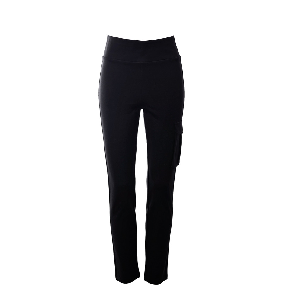 Patrizia Luca Women's High Waist Black Skinny Cargo Pants Size M Pocket NWT